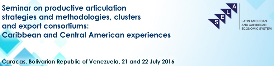 Seminar on productive articulation strategies and methodologies, clusters and export consortiums: Caribbean and Central American experiences
