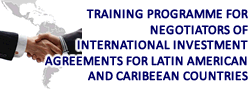 Training Programme for Negotiators of International Investment Agreements