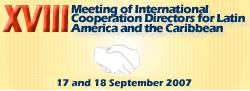 XVIII Meeting of International Cooperation Directors for Latin America and the Caribbean