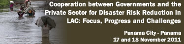 Cooperation between Governments and the Private Sector for Disaster Risk Reduction in Latin America and the Caribbean: Focus, Progress and Challenges